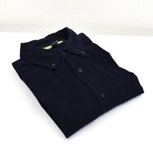 Prince‎ & Fox Men's Pinwale Corduroy Shirt Size Medium Color Blue Gently Used